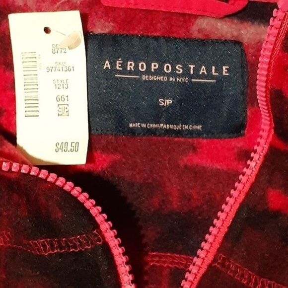 Aeropostale Fleece Jacket 1/4 Zip Women’s Pullover Multicolored Western SZ Small - Picture 7 of 8